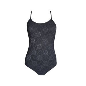 dark balletcore lace bodysuit